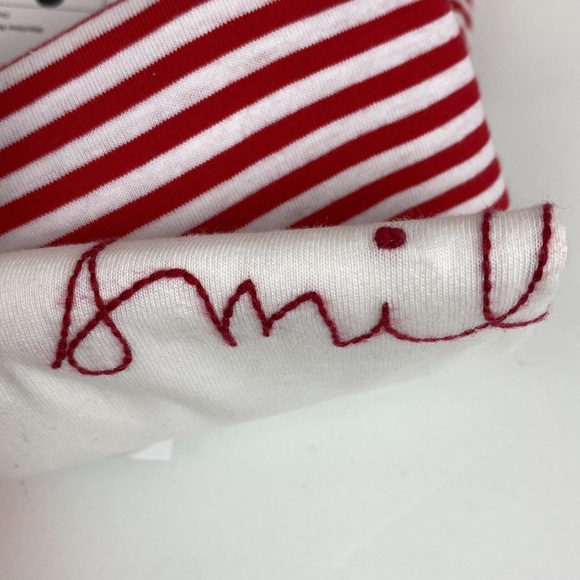 Ella Moss 2 pack tees NEW! Size XXL, red stripe and white “smile” embroidered - Picture 9 of 10